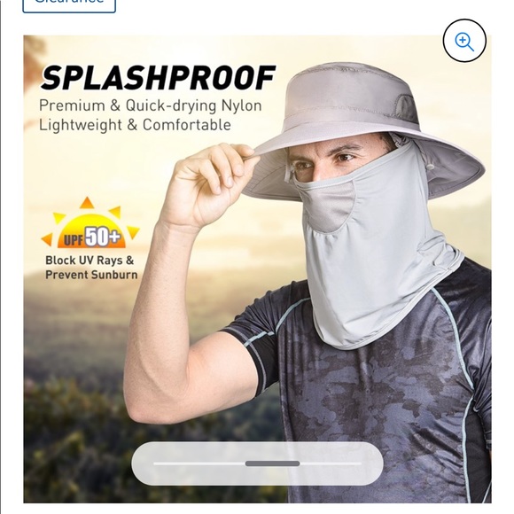 New! Vbiger Hat Unisex Sun Protection Hat Detachable Neck Flaps Waterproof - Picture 13 of 14